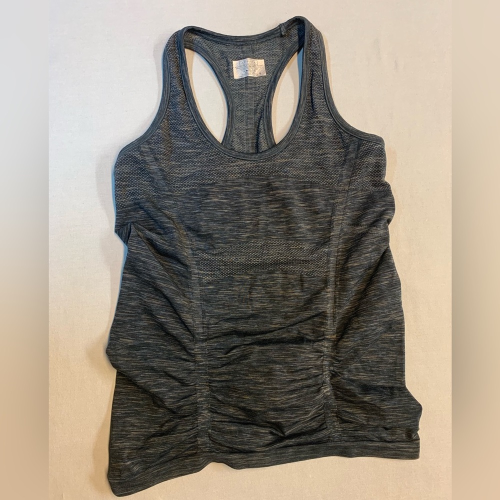 Athleta Fastest Track Racerback tank top Size small charcoal gray